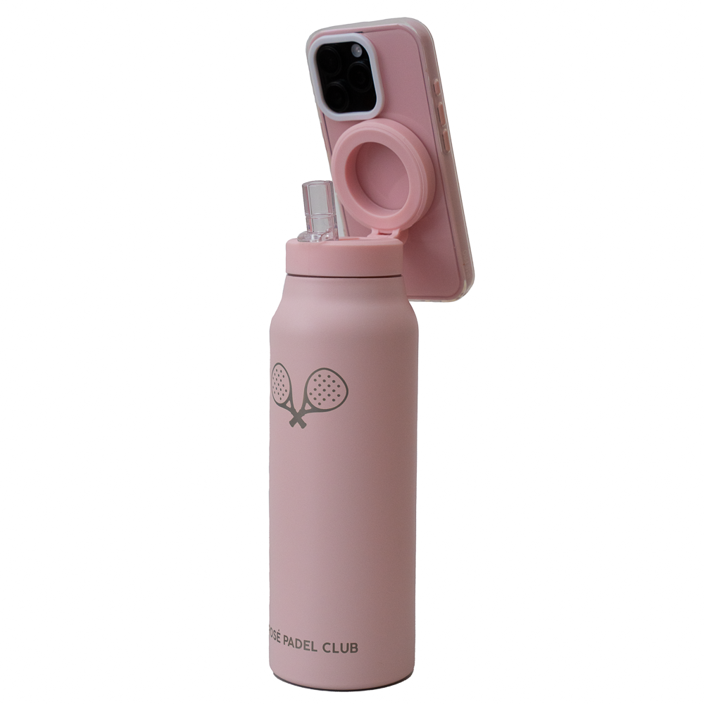 Wasserflasche mit MagSafe Stativ.