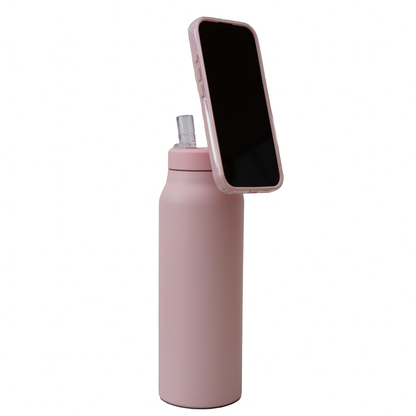 Wasserflasche mit MagSafe Stativ.